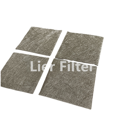 Valutazione del filterl sentita bene fibra del metallo sinterizzata filtro ad alta temperatura