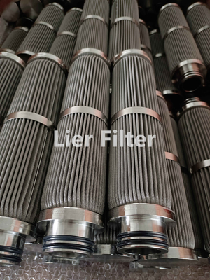 Elemento filtrante pieghettato pieghevole a 304 fili per l'industria aeronautica
