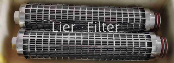 Cartuccia di filtro pieghettata da acciaio inossidabile di resistenza della corrosione 15um in fibra sintetica