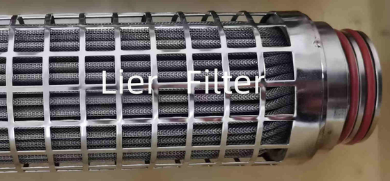 Cartuccia di filtro pieghettata da acciaio inossidabile di resistenza della corrosione 15um in fibra sintetica