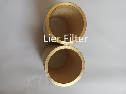 Valutazione in bronzo sinterizzato 99,99% del filtro dal metallo del micron riutilizzabile 10-15