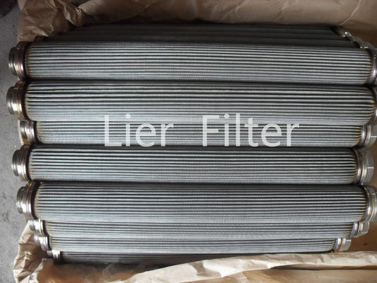 Capacità di tenuta piegata della sporcizia di alta porosità dell'elemento filtrante di acciaio inossidabile alta